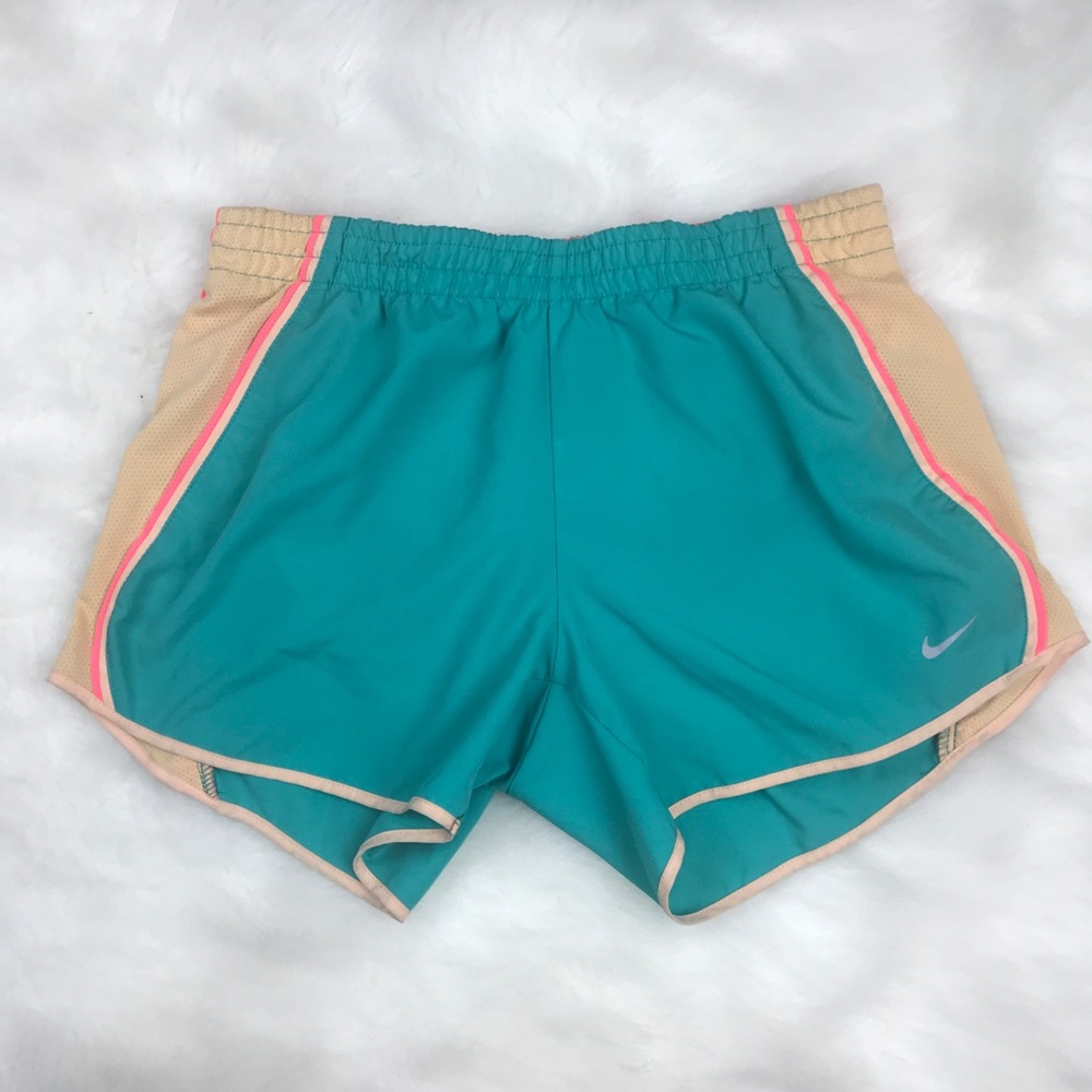 Nike Dri Fit Shorts Green/ Orange NWOT
